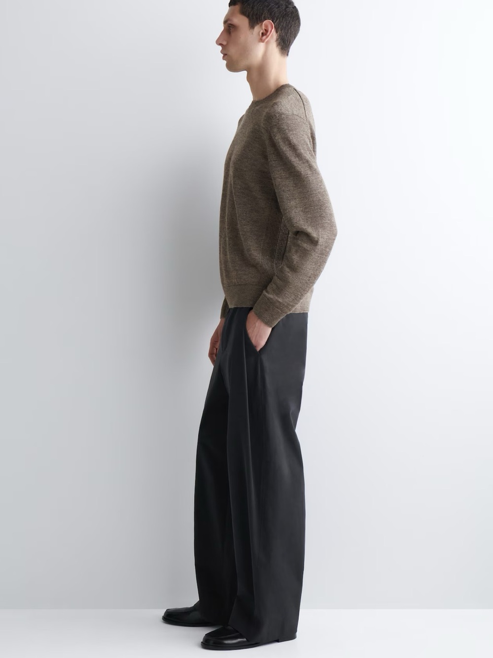 NWT (size M) COS KNITTED LINEN CREW-NECK SWEATER - Picture 4 of 6